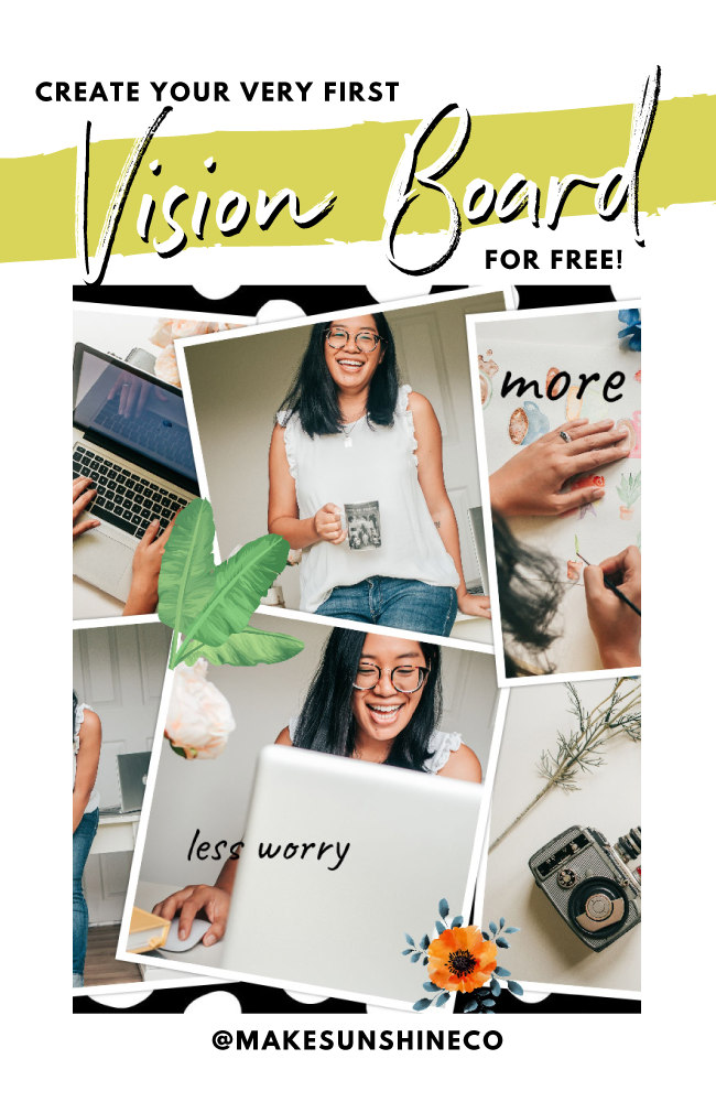 create your very first vision board for free